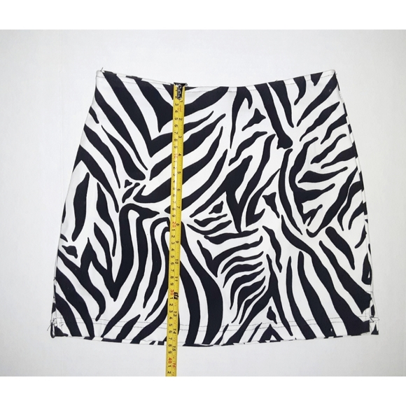 Jane Baar Zebra Print Zip-Back Mini Skirt - Picture 10 of 16
